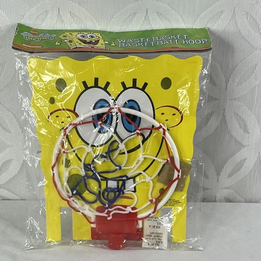 5 for $25| Nickelodeon‎ SpongeBob SquarePants Wastebasket Basketball Hoop 2003